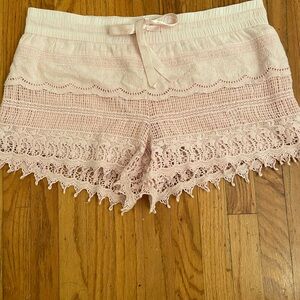No Boundaries Soft Pink Lace Shorts